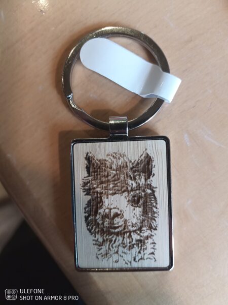 Schlusselanhänger Bambus/Metall